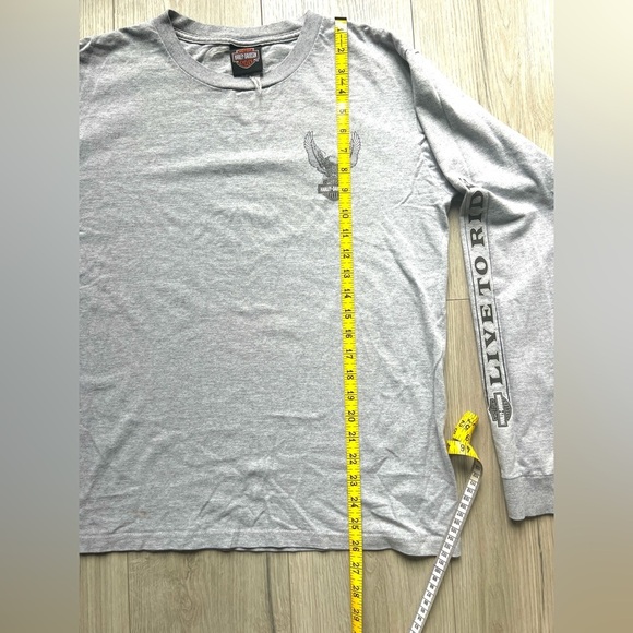 Harley Davidson Daytona Florida Grey Long Sleeve Shirt - Picture 5 of 7